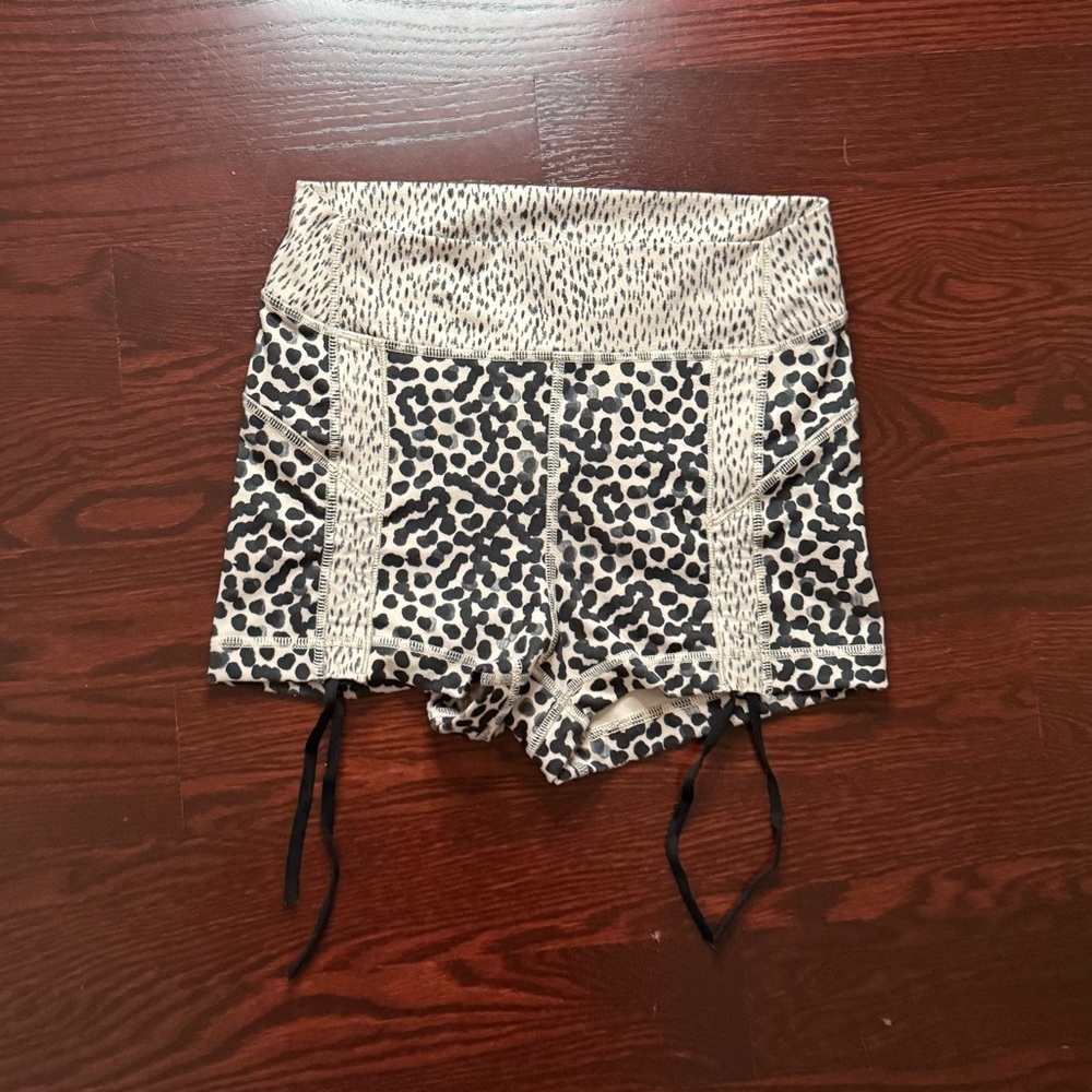 lululemon athletica High Waist Leopard Print Shorts